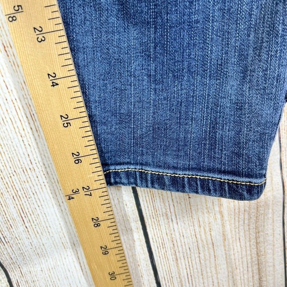 Torrid Premium Womens Bombshell Jeans Blue Distressed Stretchy Plus Size 22R - Picture 8 of 12